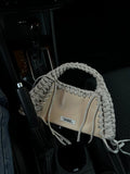 Beige leather bag