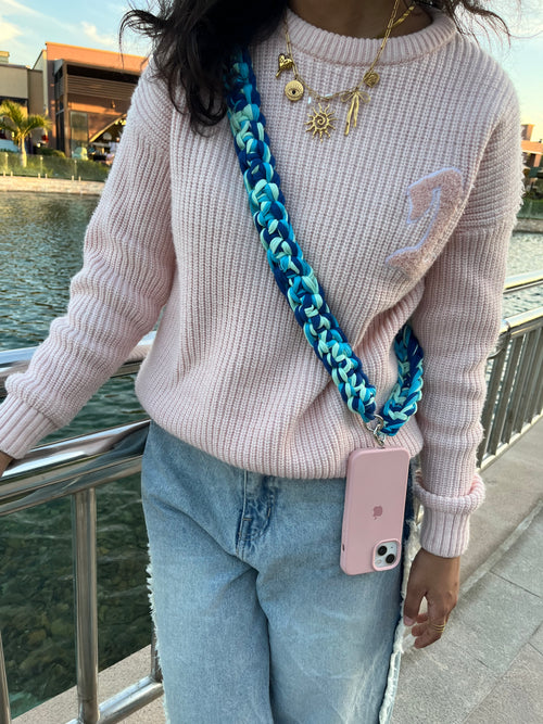 Cross phone strap